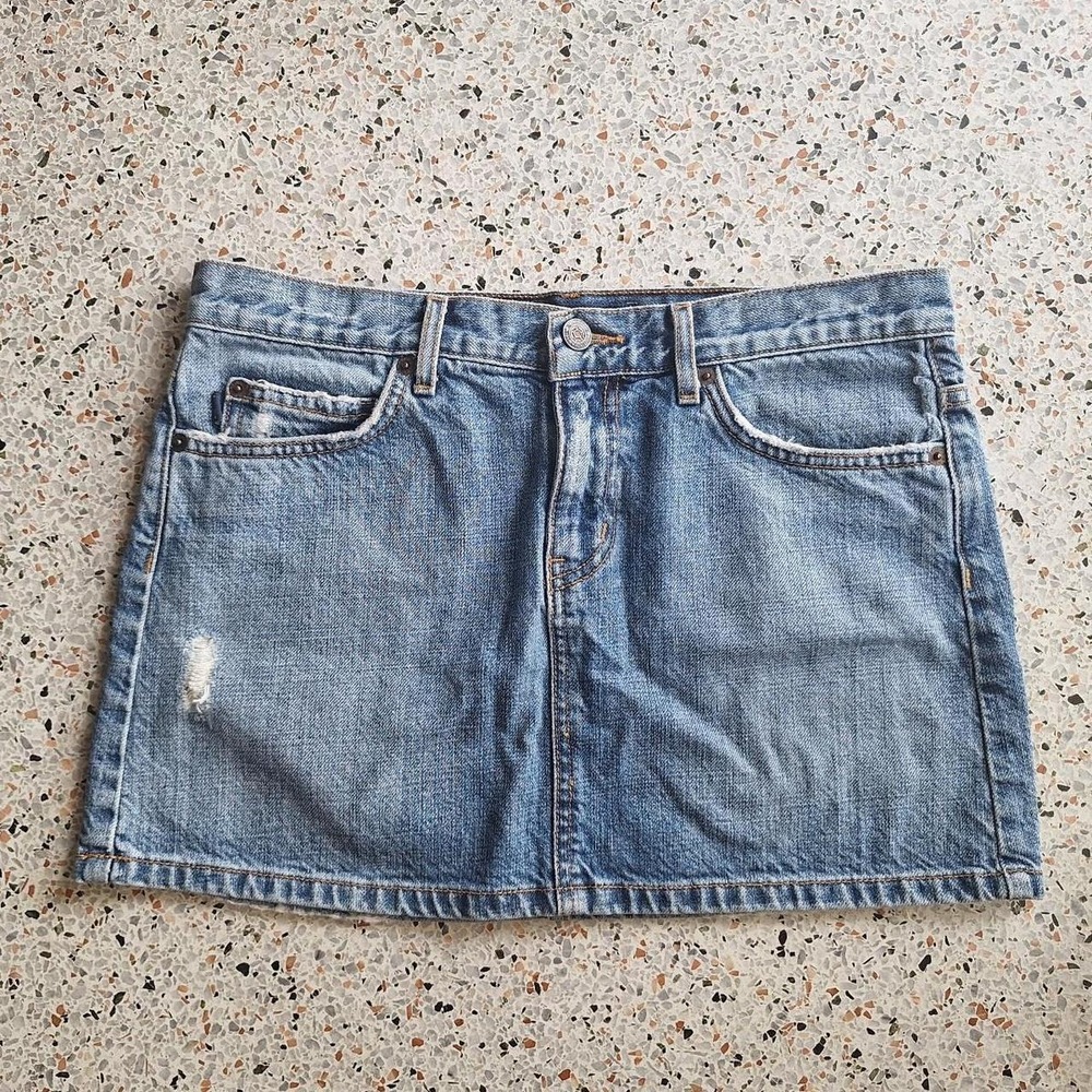 Earl Jean Y2k Micro Denim Mini Skirt